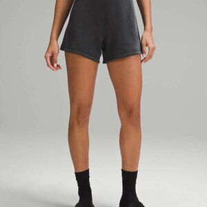 Lululemon Softstreme Kick-Flare Mid-Rise Short 4", Color: Black, Size 4